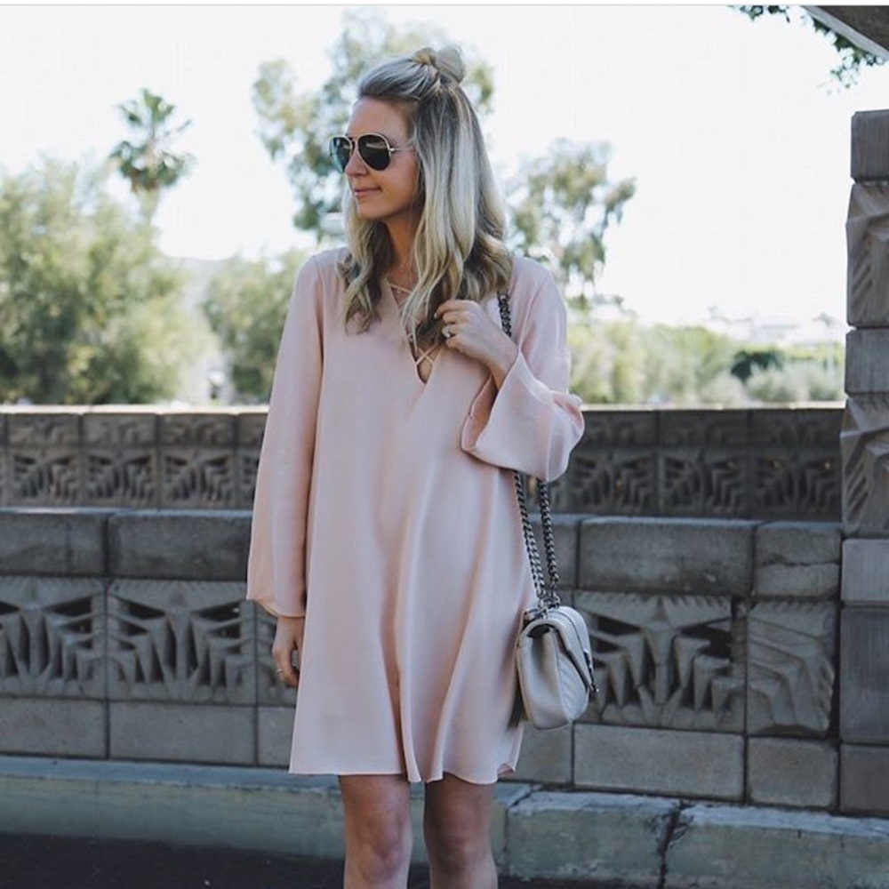 ASTR Long Sleeve Mini Dress - Picture 1 of 6